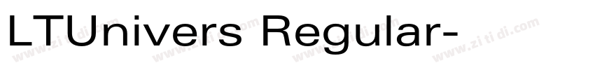 LTUnivers Regular字体转换